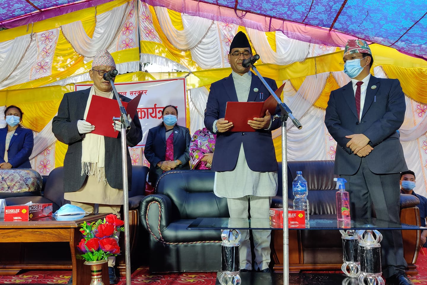 लुम्बिनीका मुख्यमन्त्री केसीले लिए सपथ