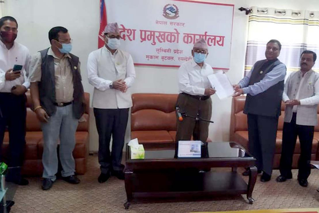 लुम्बिनीमा चार दलको समर्थनमा माओवादीका केसीको मुख्यमन्त्रीमा दावी पेस