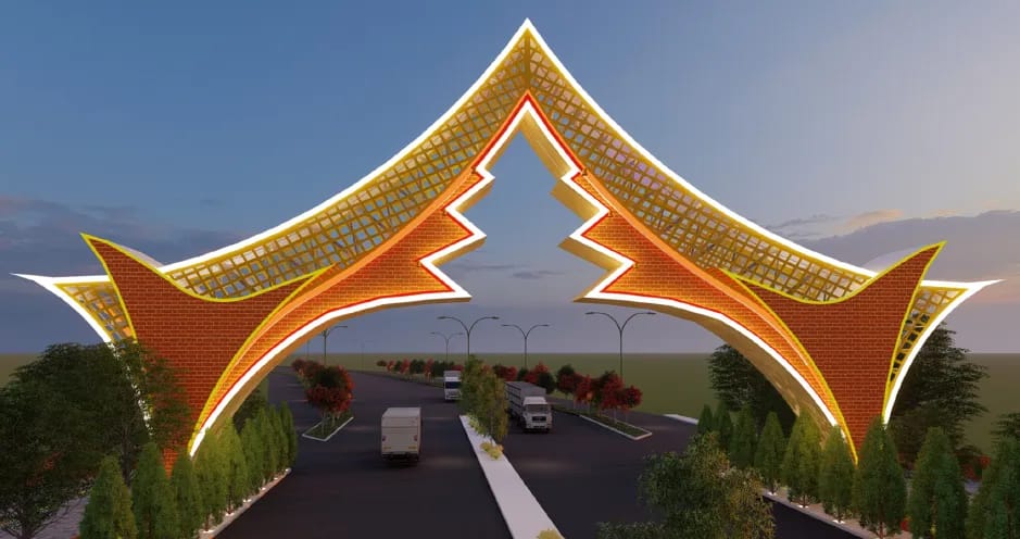 बेलहिया नाकामा बनिरहेको छ आकर्षक स्वागतद्वार