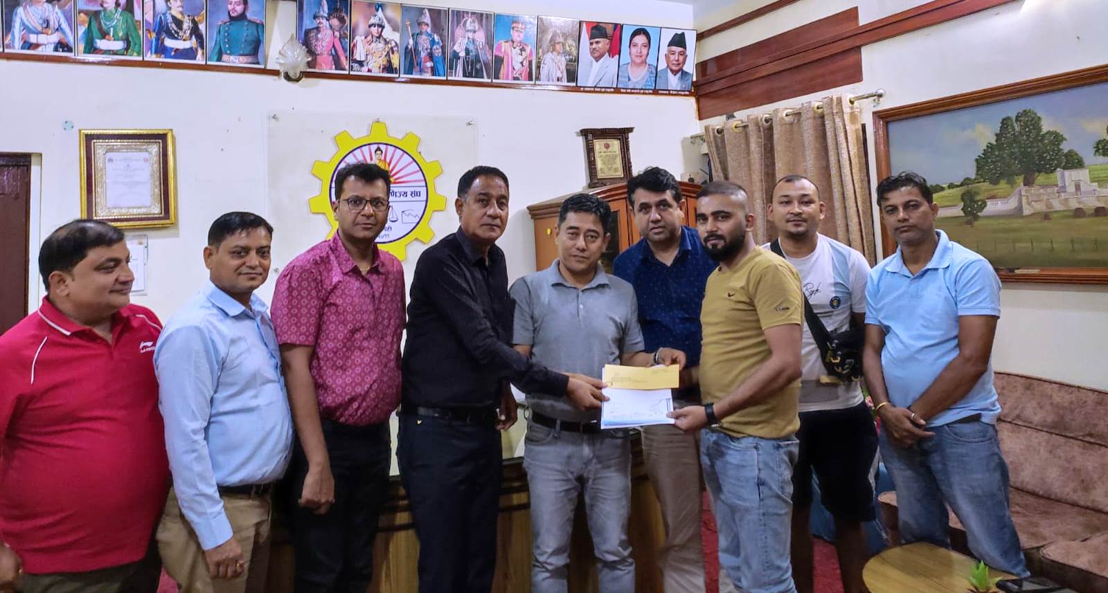 आगलागीपीडित व्यवसायीलाई उद्योग बाणिज्य संघको राहत