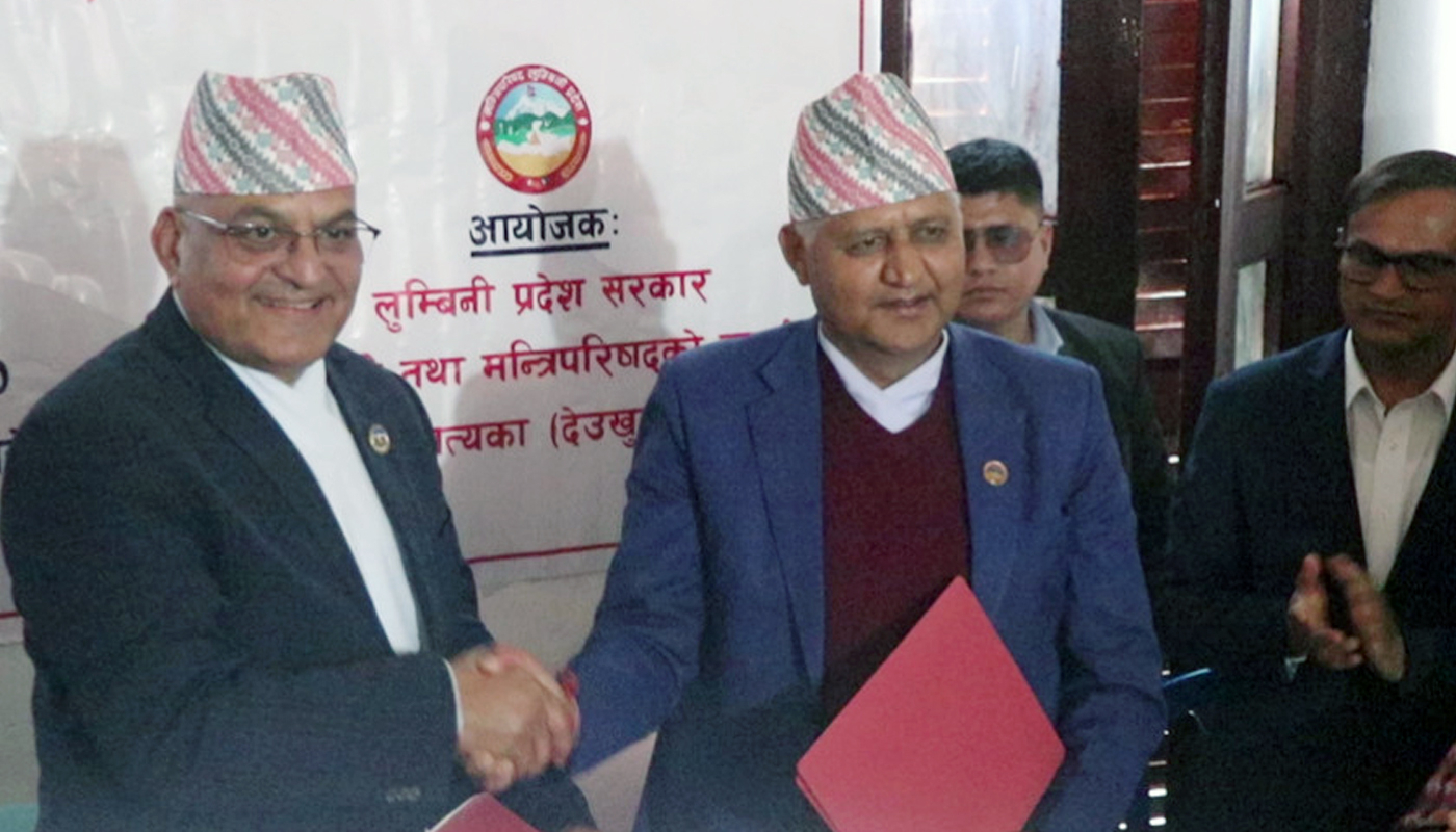 लुम्बिनी र गण्डकीका मुख्यमन्त्रीबीच पर्यटन र भौतिक पूर्वाधारमा सहकार्यको सहमती