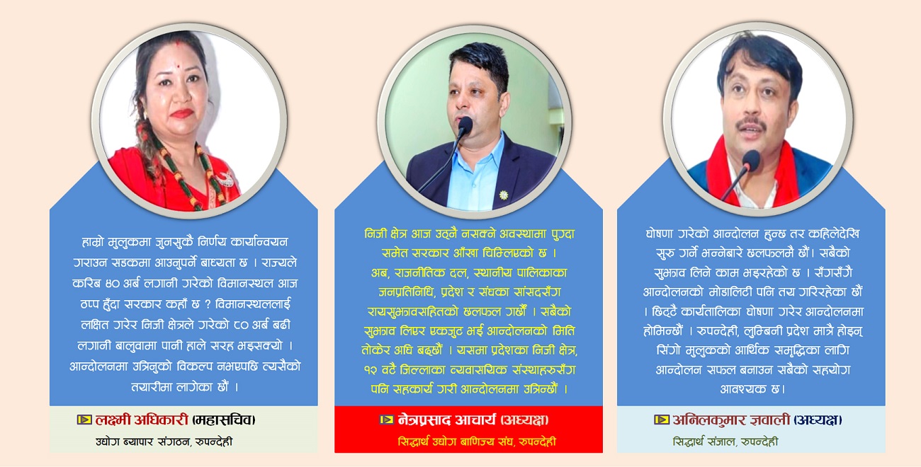 अन्तर्राष्ट्रिय उडान ठप्पः कहिलेदेखि सुरु हुन्छ उद्योगी-व्यसायीको घोषित आन्दोलन ?
