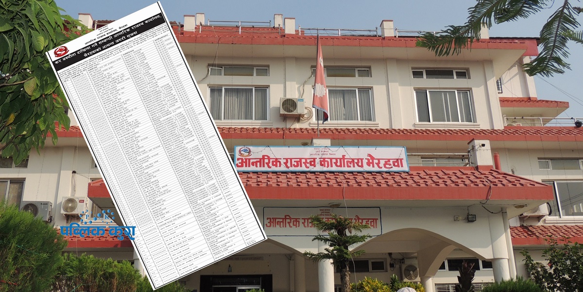 ९० व्यवसायिक फर्मको एक अर्ब कर बक्यौता, दाखिला गर्न आन्तरिक राजस्वको ताकेता
