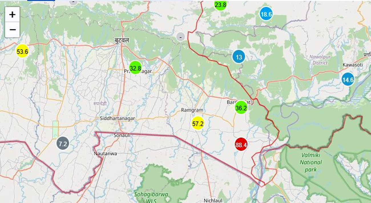रूपन्देही र पूर्वी नवलपरासीका बासिन्दालाई सतर्क रहन आग्रह