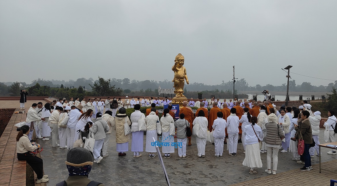 लुम्बिनीमा पर्यटक : भारतीय र नेपाली घटे, तेस्रो मुलुकका बढे