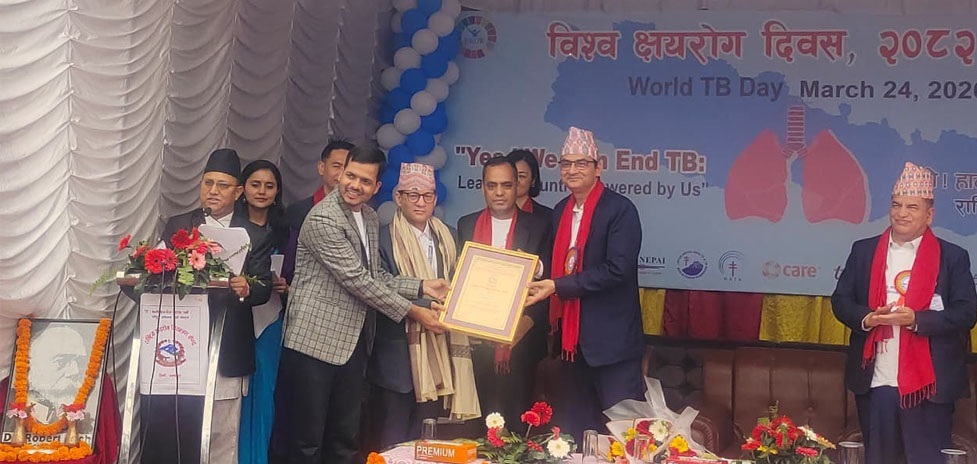 क्षयरोग नियन्त्रण तथा व्यवस्थापनमा पश्चिम नवलपरासी मुलुकमैं उत्कृष्ट