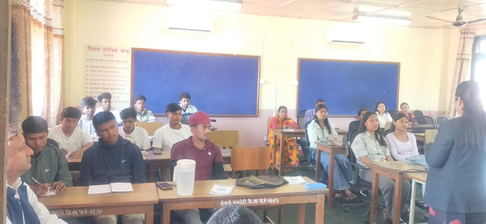 आफ्नो रुचि, खुबी र क्षमताको आधारमा व्यवसाय छनाेट गर्ने वारे प्रशिक्षण