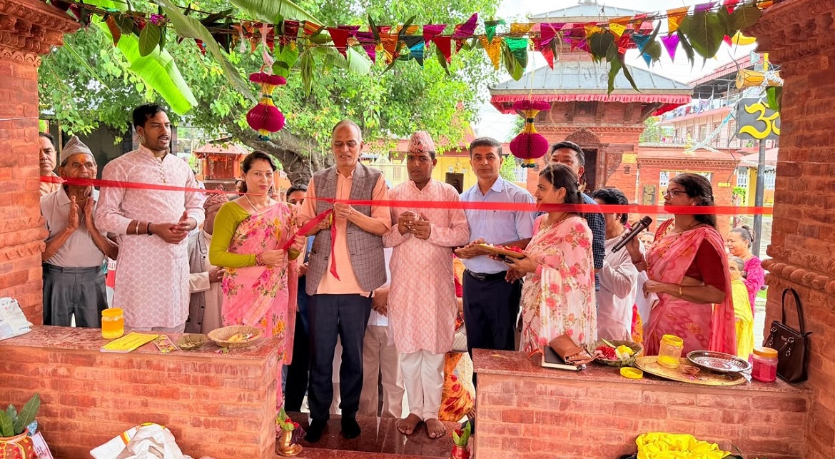 २१ लाखमा देवस्थल मन्दिरमा हवनशाला निर्माण