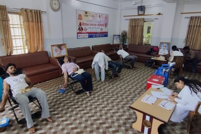ब्रह्माकुमारीज भैरहवामा बृहत् रक्तदान कार्यक्रम